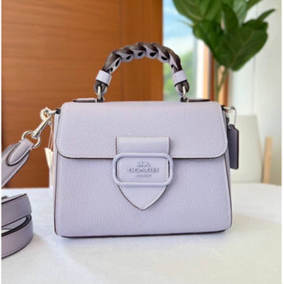 🎀(สด-ผ่อน) กระเป๋าสีม่วง CJ618 Morgan Top Handle Satchel