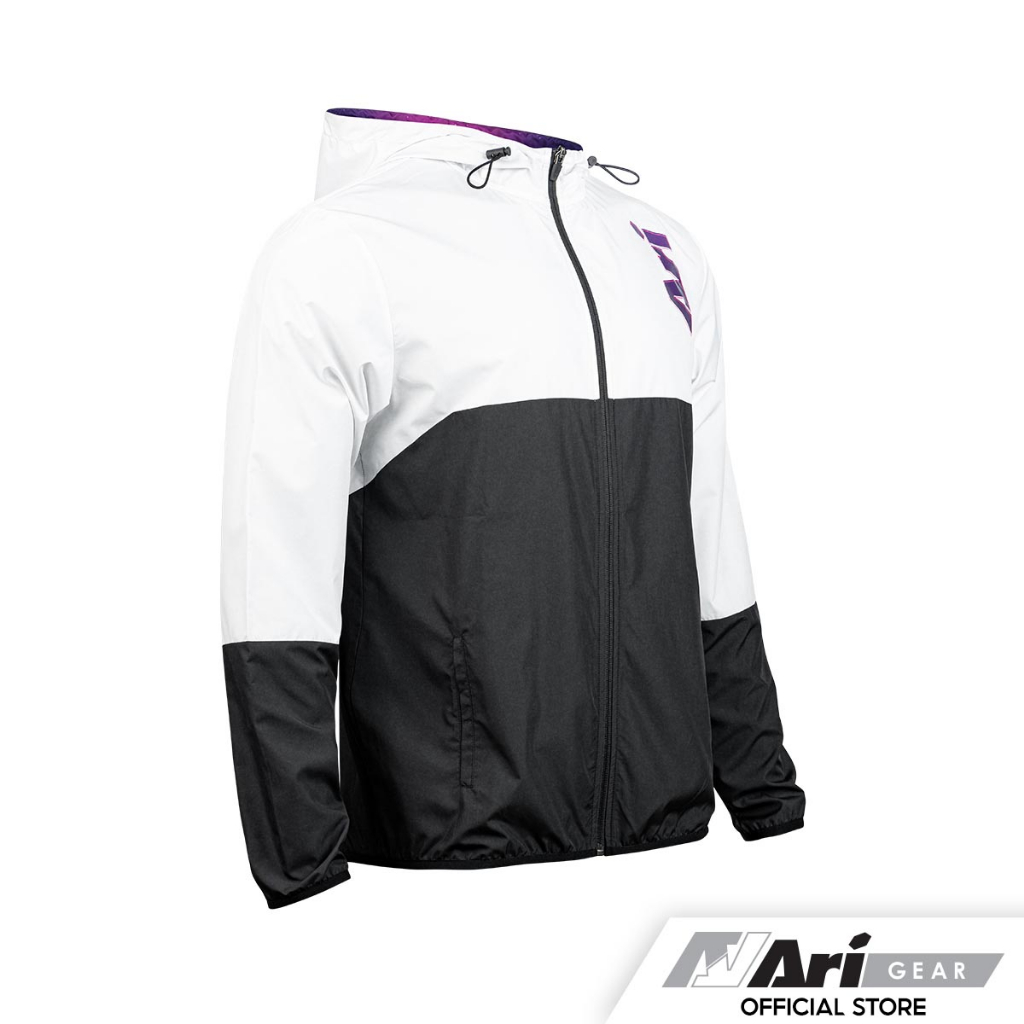 ari-retro-cyber-windbreaker-black-purple-white-เสื้อแจ็คเก็ตอาริ-เรโท-ไซเบอร์-สีขาวดำม่วง