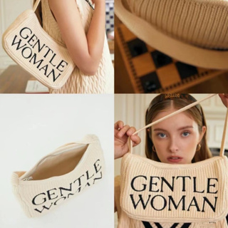 GTWM กระเป๋าถือ กระเป๋าแฟชั่น สำหรับผู้หญิง ปักตัวอักษร วัสดุผ้า หนาคุณภาพดี ช่องซิป มีซับใน พร้อมส่ง