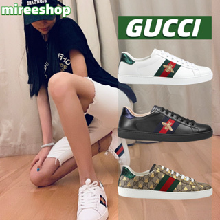 🍒กุชชี่ Gucci รองเท้าผ้าใบ Ace Embroidered Sneaker