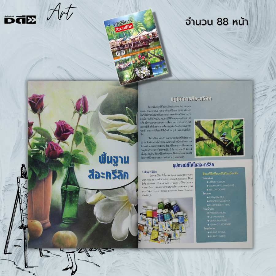 หนังสือ-ปฏิบัติการสีอะครีลิค-ฉบับสุดคุ้ม-ศิลปะ-การวาดภาพคนเหมือน-รวมเทคนิคการวาดภาพด้วยสีอะครีลิค-การจัดองค์ประกอบภาพ