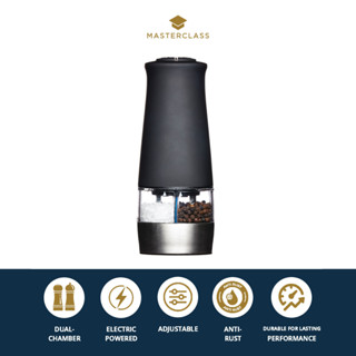 MasterClass 2 in 1 Electric Salt &amp; Pepper Mill with Adjustable Setting ขวดบดเกลือและพริกไท