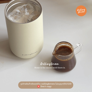 callingbrown [☕️พร้อมส่ง☕️ ] Home cafe แก้วช็อท แก้วใส่กาแฟ 70ml