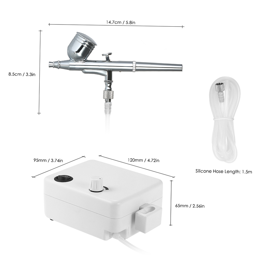 multifunctional-air-brush-mini-air-compressor-unit-gravity-air-supply-จิตรกรรม-tattoo-nail-craft-เค้กสเปรย์รุ่น-air-brus