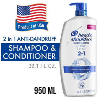 Head &amp; Shoulders Anti Dandruff 2in1 Shampoo and Conditioner, Classic Clean, 32.1oz  950 ML.