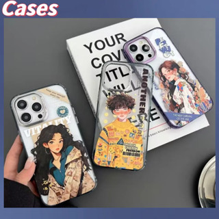 คูปองเคลม🎀เคสไอโ case for iphone 11 12 เทรนด์ศิลปะแฟชั่น เคส 14 13 12 11 pro max เคสโทรศัพท์ส่วนบุคคล