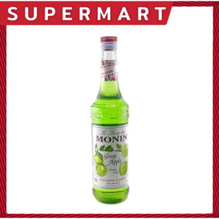 SUPERMART Monin Green Apple Syrup 700 ml. น้ำเชื่อมกลิ่นแอปเปิ้ลเขียว ตราโมนิน 700 มล. #1108024