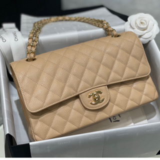 พรี​ ราคา15600 Chanel Cf หนังแท้ กระเป๋าสะพายข้าง กระเป๋าสะพาย𝟏𝟓.𝟓*𝟐𝟓.𝟓*𝟔.𝟓𝐜𝐦