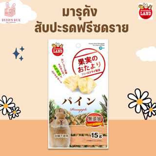 BUNNY BOX มารุคัง สับปะรดฟรีซดราย สำหรับกระต่าย แกสบี้ แฮมสเตอร์ ชินชิล่า 15g
