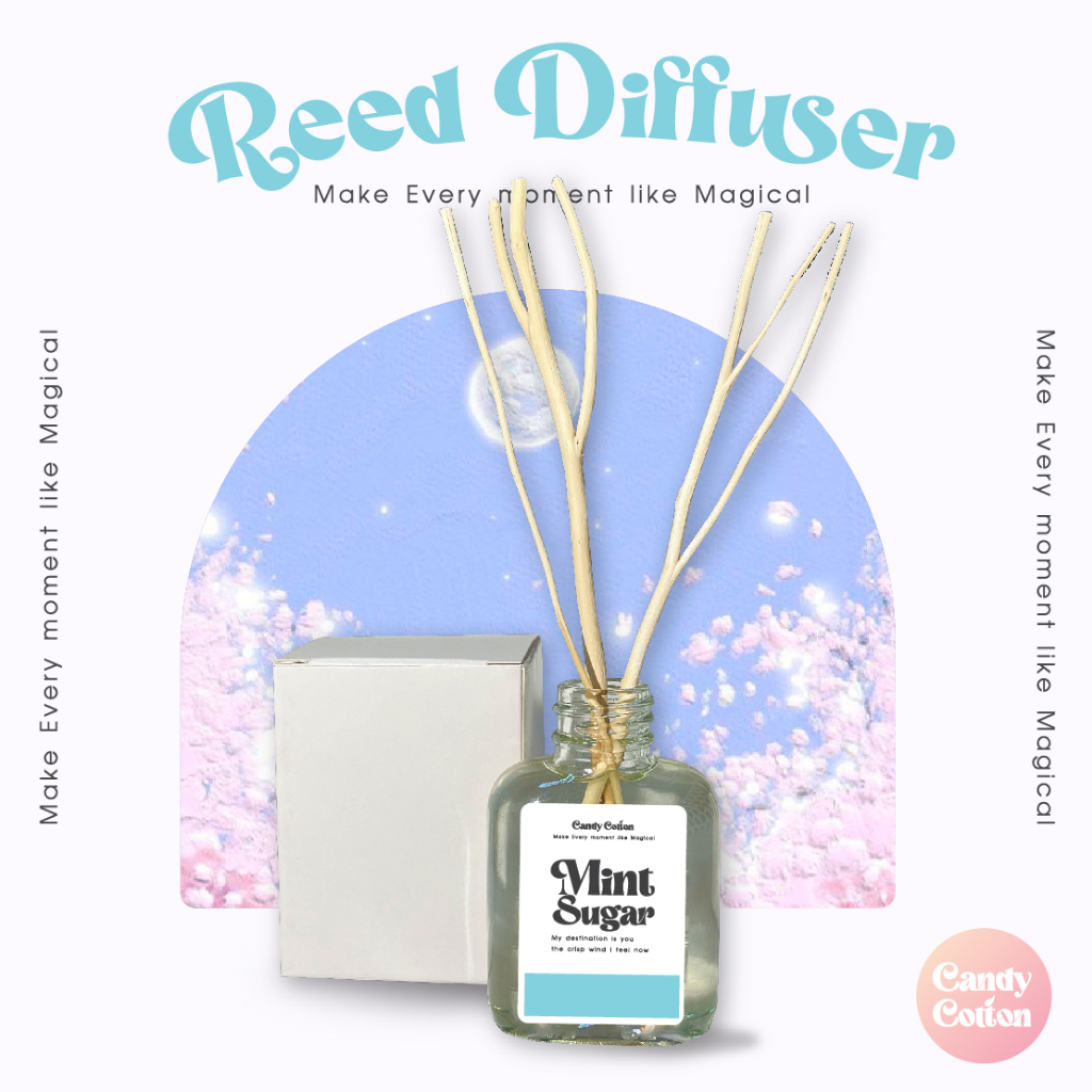 new-ก้านไม้หอม-กลิ่น-mint-sugar-30-ml-น้ำหอมปรับอากาศ-reed-diffuser-ฟรี-ก้านไม้งา-กลิ่นความหวานที่ชื่นใจ