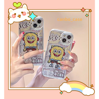 🎁ส่งของขวัญ🎁เคสไอโฟน สำหรับ 11 14 for iPhone Case 13 12 Pro Max น่าสนใจ แฟชั่น สปองบ็อบ กันกระแทก เคสนิ่ม เคสโทรศัพท์