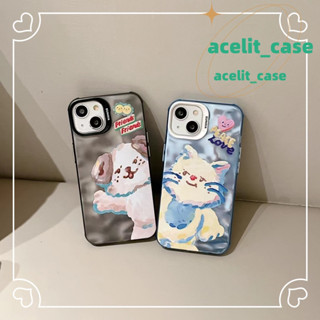 ❤️ส่งของขวัญ❤️ เคสไอโฟน 11 12 13 14 Pro Max การ์ตูน แมว สไตล์คู่รัก ความคิดสร้างสรรค์ Case for iPhone สไตล์วรรณศิลป์