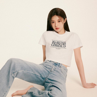 [DiaryTools] พรีออเดอร์ Marithe W Classic Logo Crop Tee