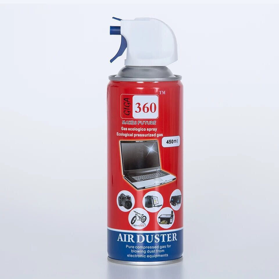 สเปรย์ลมกำจัดฝุ่น-glc010-giga-360-air-duster450ml-ทำความสะอาดหรือไล่ความชื้นกล้อง-เลนส์-หรือ-วงจรอิเลคโทรนิคส์