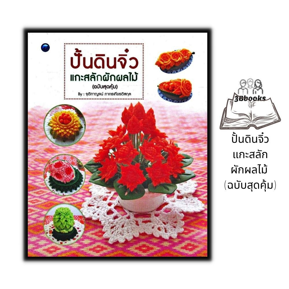 หนังสือ-ปั้นดินจิ๋วแกะสลักผักผลไม้-ฉบับสุดคุ้ม-การปั้น-งานประดิษฐ์-งานฝีมือ-งานอดิเรก-การแกะสลัก