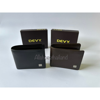 ของแท้ 100% กระเป๋าสตางค์  Devy  no. 102 หนังแท้นิ่ม สำหรับใส่ธนบัตร2ช่อง มีซิป1ช่อง  , เหรียญ , บัตร