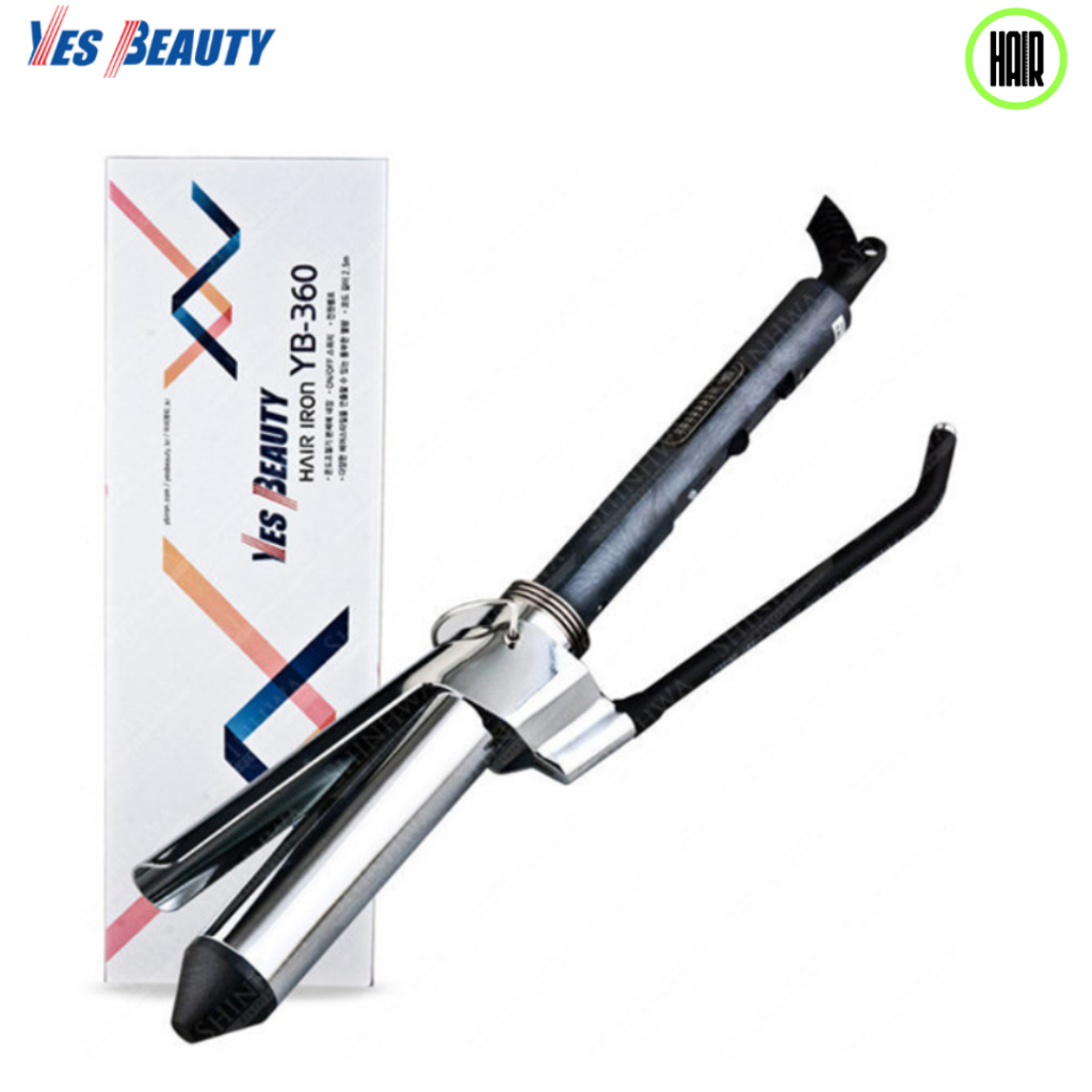 YES BEAUTY เครื่องม้วนผมเกาหลี เครื่องม้วนผมซาลอน YB-360 ม้วนแกนใหญ่ ...