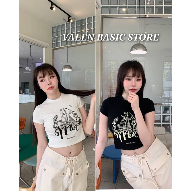 valen-basic-store-เสื้อครอปมาดี้-ลายเรือใบ