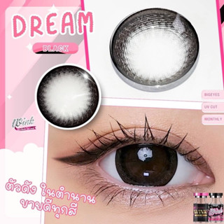 ✨Wink Wow Dream Black บิ๊กอาย สีดำ เน้นขอบ คอนแทคเลนส์ Contact Lens ค่าสายตา สายตาปกติ บิ๊กอายส์ สายตาสั้น ตาโต Bigeyes