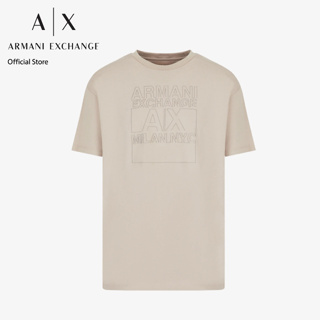 AX Armani Exchange เสื้อยืดผู้ชาย รุ่น 6LZTLAZJGAZ1709 สี String