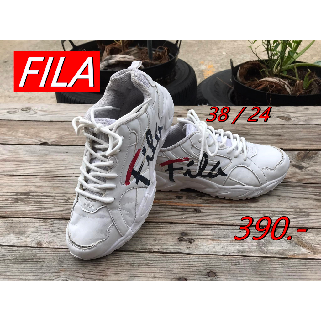 หารองเท้ามือสองfila-size-38-24-cm-งานแท้-นัดรับสินค้าได้