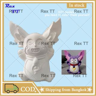 Rex TT กระปุกออมสินไวนิล รูปหมู สีขาว ไม่แตกหัก แฮนด์เมด DIY สําหรับแม่ และลูก