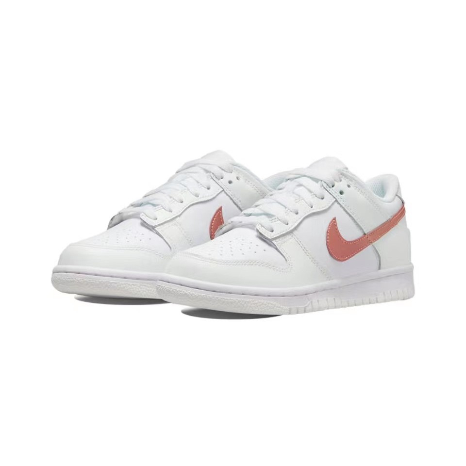 รองเท้าผ้าใบ-nike-dunk-low-retro-casual-low-top-แท้-100-รองเท้าผ้าใบสีขาวสีชมพู