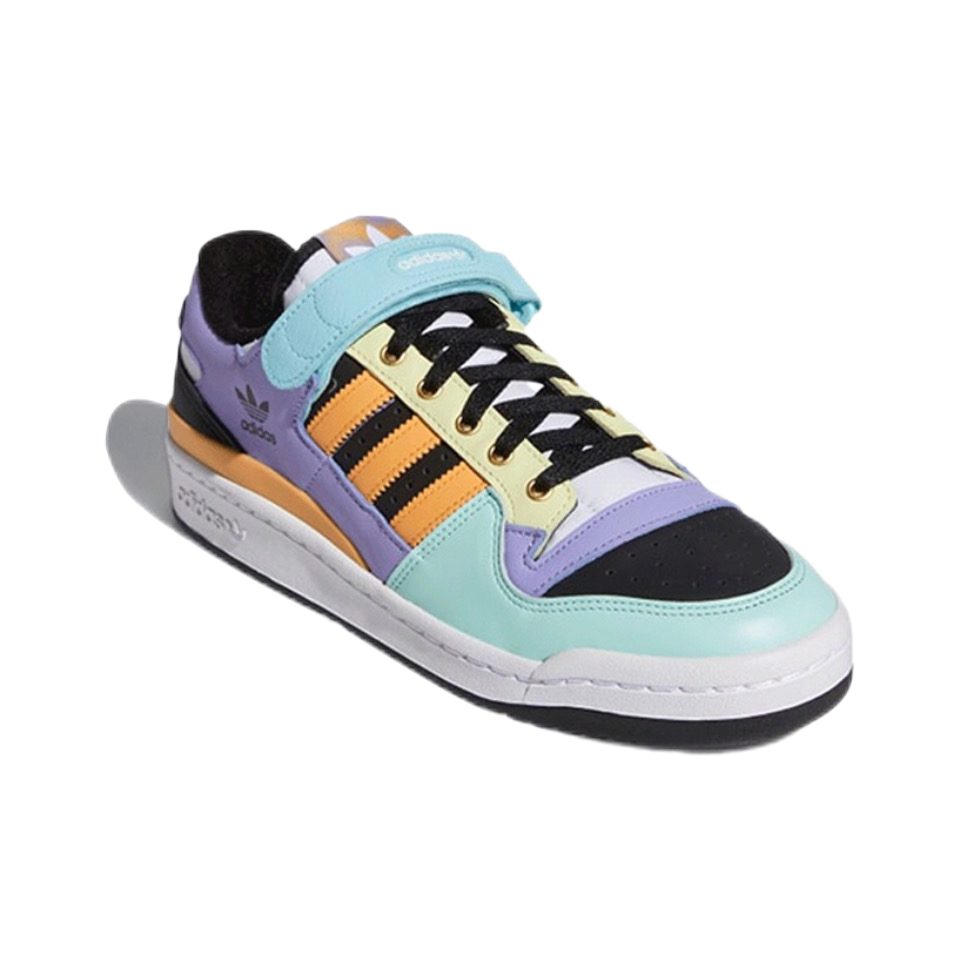 adidas-originals-forum-low-easter-รองเท้าผ้าใบน้ำหนักเบาน้ำหนักเบาสีส้มสีน้ำเงิน-รองเท้าวิ่งรองเท้าผ้าใบของแท้-100