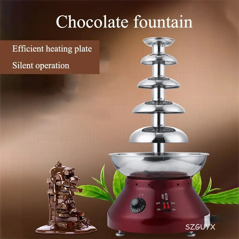 เครื่องทําช็อกโกแลตฟองดูว์-chocolate-fondue-fountain-5-ชั้น