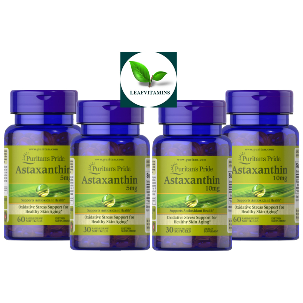 Puritan’s Pride Natural Astaxanthin 5 mg / 10 mg Shopee Thailand