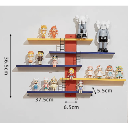 ddoria-ชั้นลอยสำหรับเด็กติดผนังรูปตุ๊กตาของเล่นแสดงชั้นวางหนังสือสำหรับห้องนอนห้องนั่งเล่นตกแต่งสถานรับเลี้ยงเด็ก