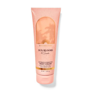 Bath &amp; Body Works Sun Blooms &amp; Suede Body Cream 226g. ของแท้