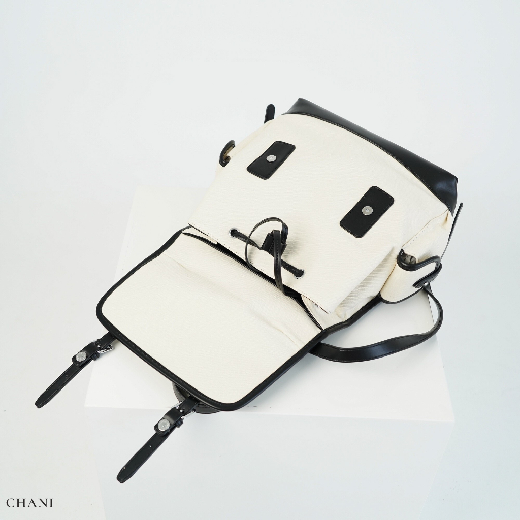 chani-kr91125-l-backpack-กระเป๋าเป้-หนัง-pu-leather-ผสม-canvas