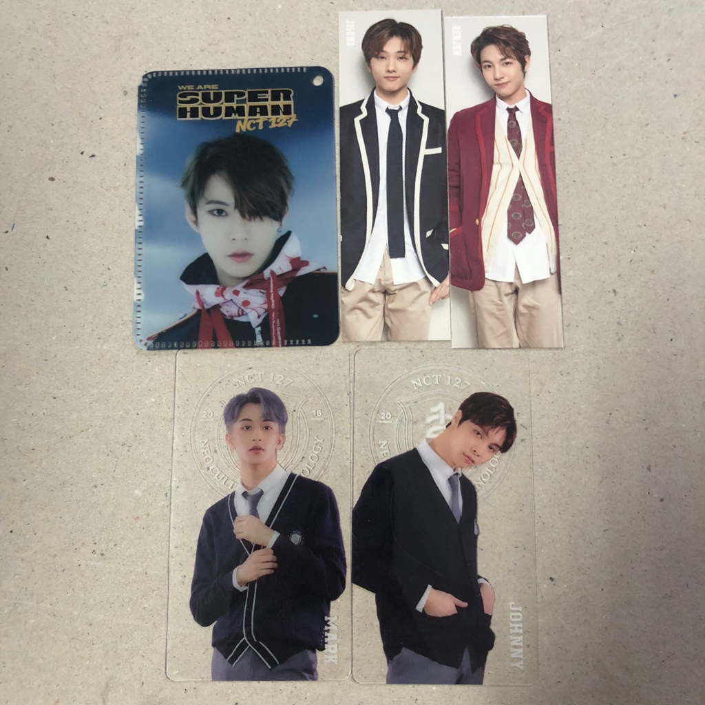 nct กู้ดส์แท้ พร้อมส่ง ที่คั่น การ์ดใส ที่ใส่บัตร โดยอง มาร์ค จอห์นนี่