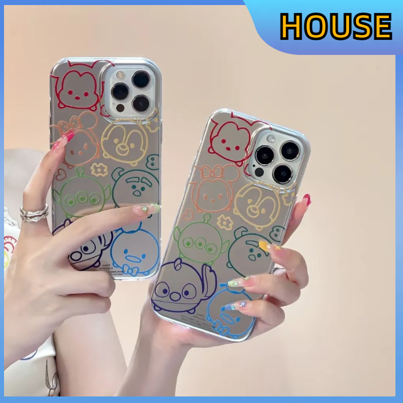 คูปองเคลม-case-for-iphone-11-12สีจิ๊ดดี้น่ารัก-เคส-14-13-12-11-pro-max-ชุบเงิน-ซีรีส์-imd-สองด้าน