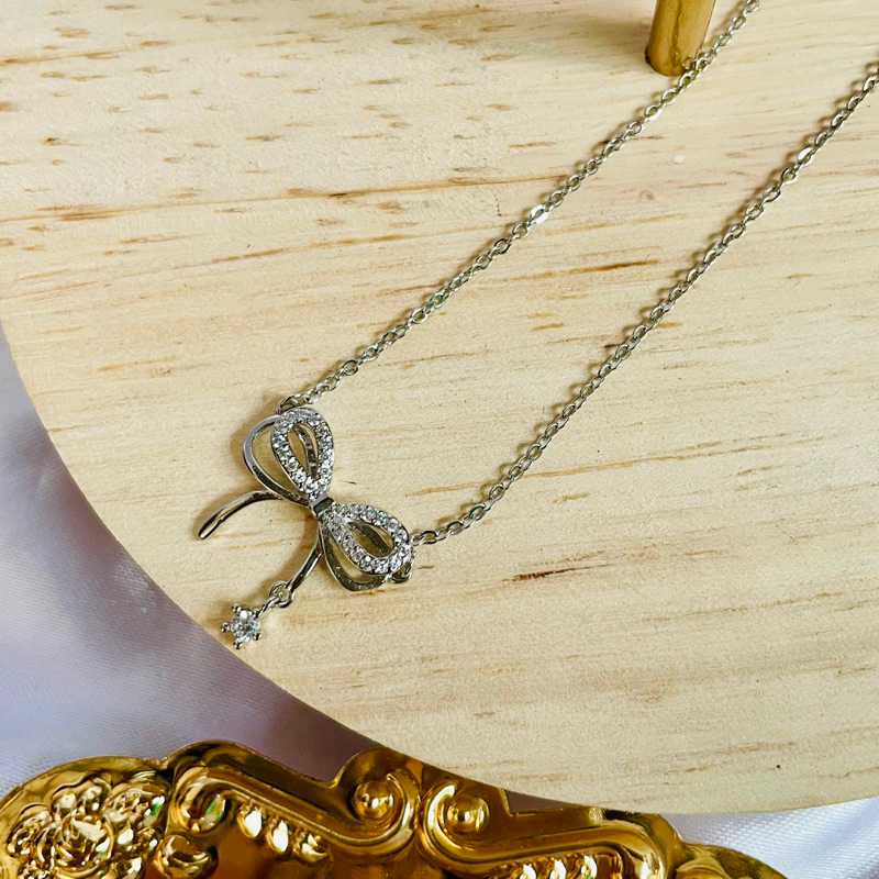 lovely-necklace-siver-s92-5-สร้อยคอเงิน92-5-โดนน้ำโดนเหงื่อได้