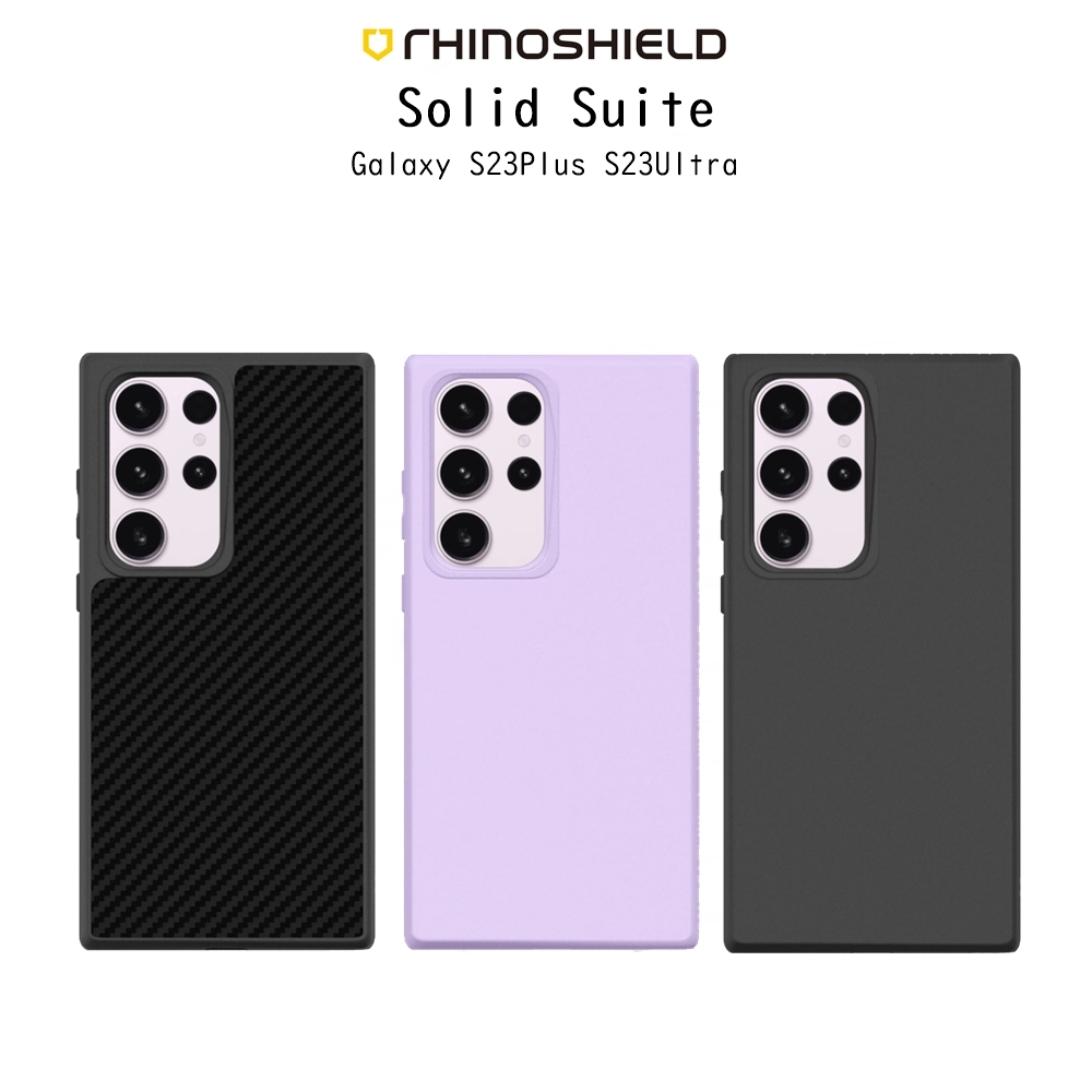 rhinoshield-solidsuit-เคสกันกระแทกระดับ3-5ม-ผ่านมาตราฐานอเมริกาเกรดพรีเมี่ยม-เคสสำหรับ-galaxy-s23plus-s23ultra