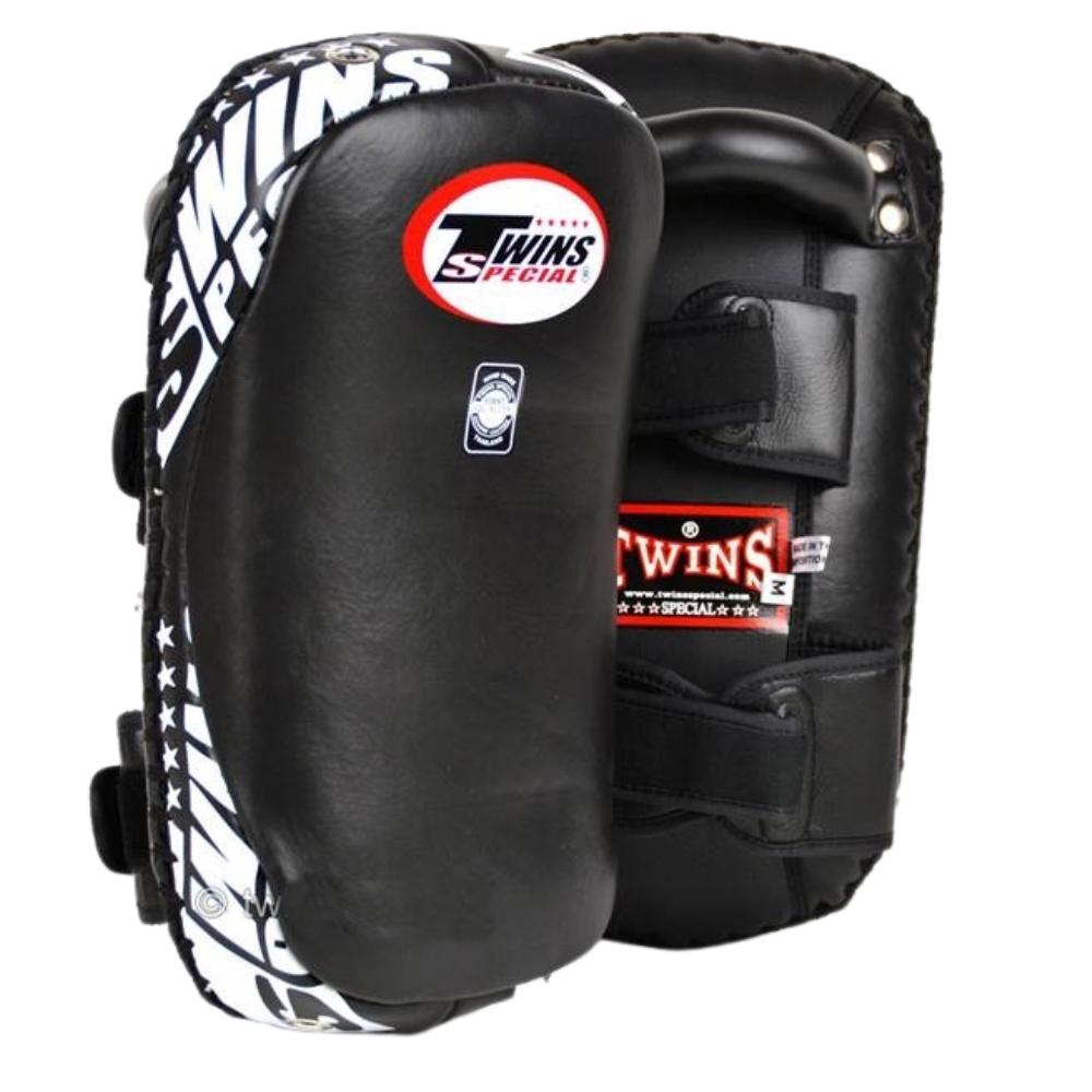 Twins special Curved Kick Pads KPL-10 Black-white ( M,L) for Training ...