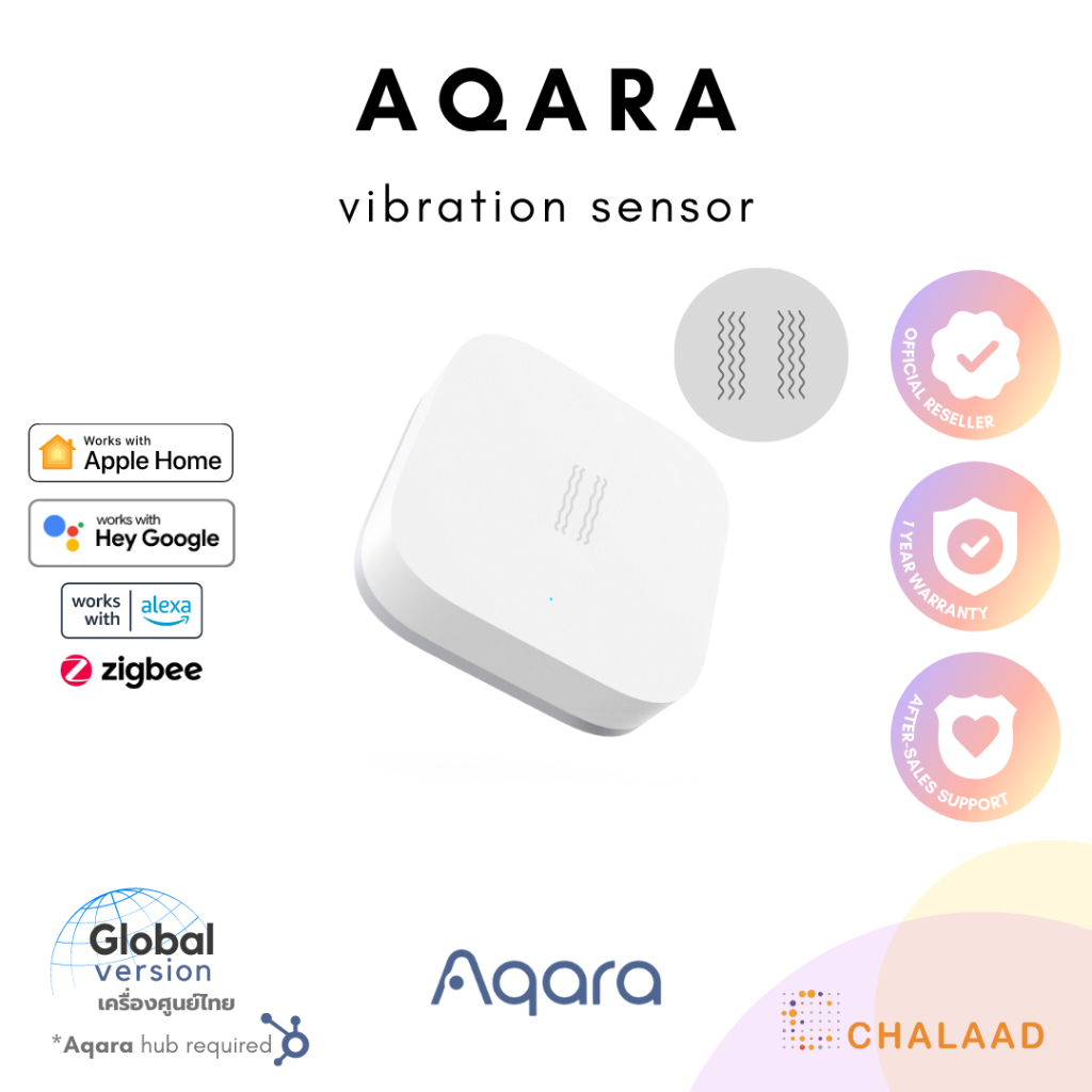 Aqara Smart Vibration Sensor เซ็นเซอร์ตรวจจับการสั่นสะเทือน การโน้ม