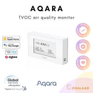 Aqara TVOC Air Quality Monitor เครื่องวัดคุณภาพอากาศ วัดอุณหภูมิ วัดความชื้น รองรับ Apple HomeKit