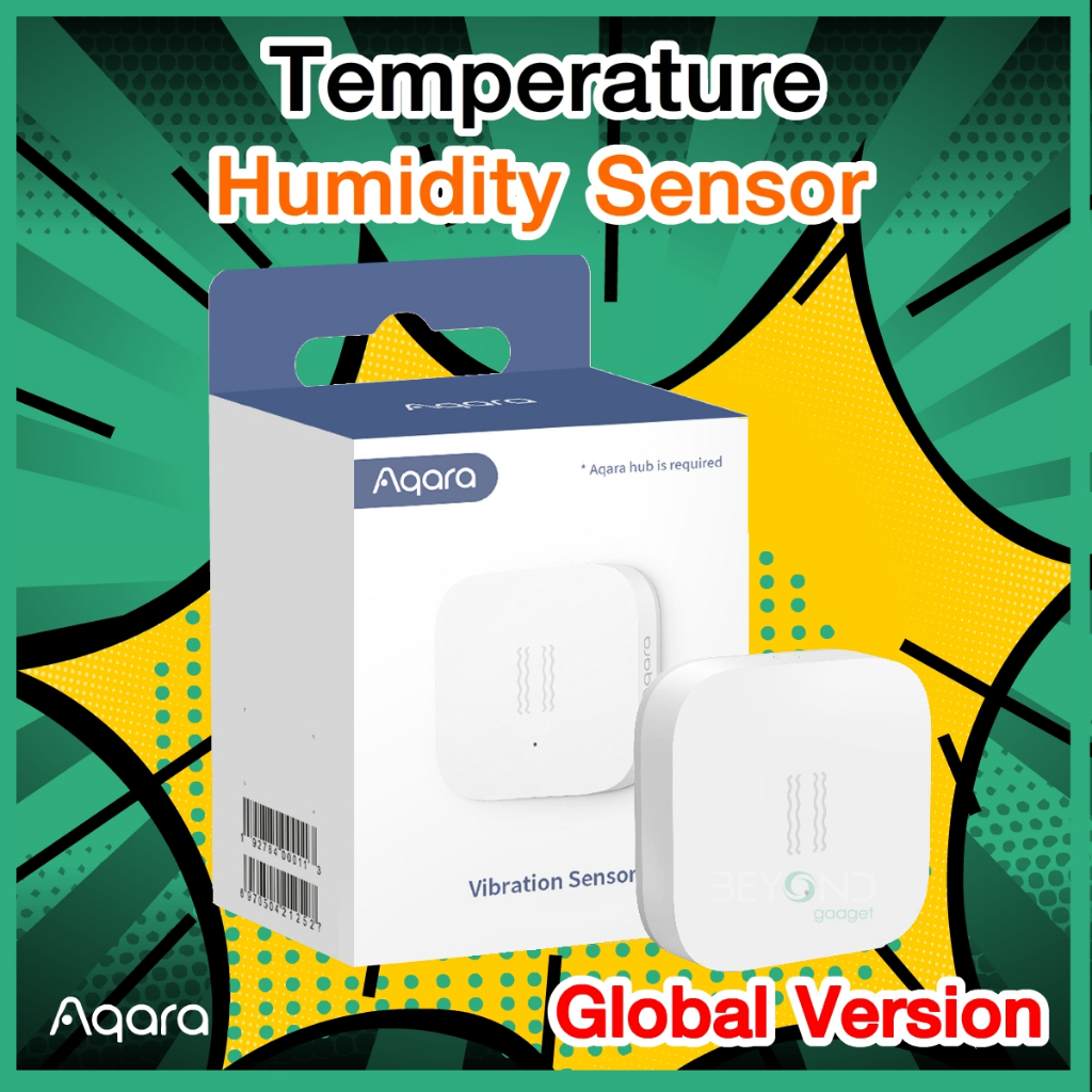 aqara-เซ็นเซอร์-เครื่องวัดอุณหภูมิ-วัดความชื้น-temperature-humidifier-sensor-ตรวจจับอุณหภูมิ-รองรับ-homekit-smart-home