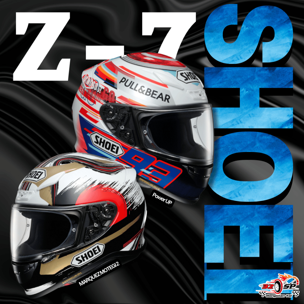 SHOEI Z-7 MARQUEZ POWER UP! SHOEI Z-7 MARQUEZ POWER UP! XL หมวกกันน็อค
