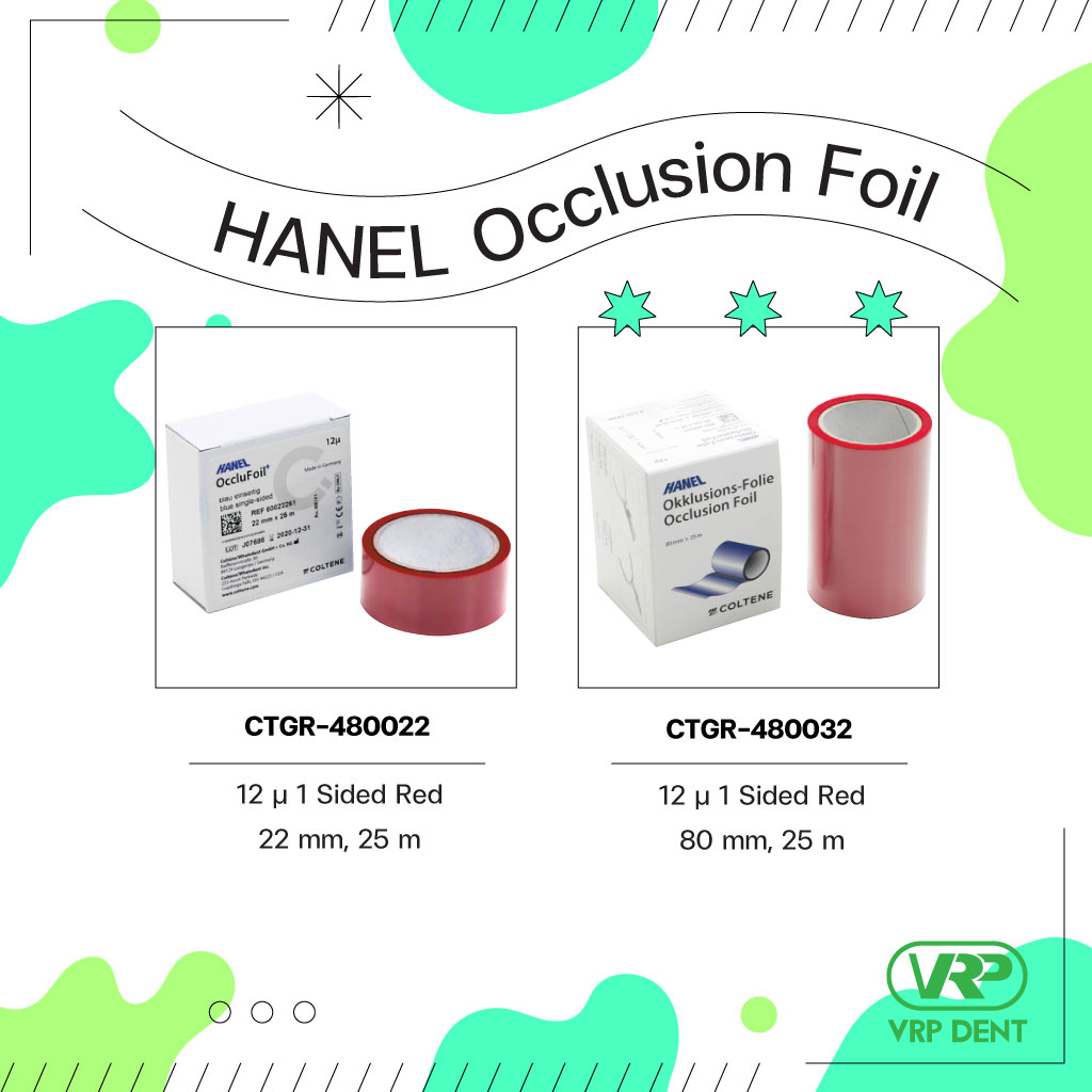 HANEL Occlu Foil ฟอล์ยเช็คการสบฟันสีแดงด้านเดียว CTGH-4800X2 | Shopee ...