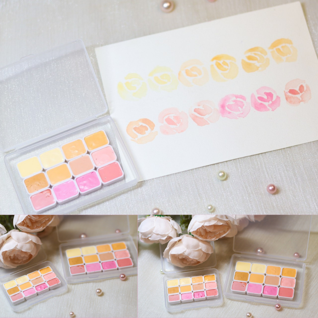 พร้อมส่ง-watercolor-skin-tone-เซตสีน้ำโทนสีผิวแบ่งแพน-12-สี