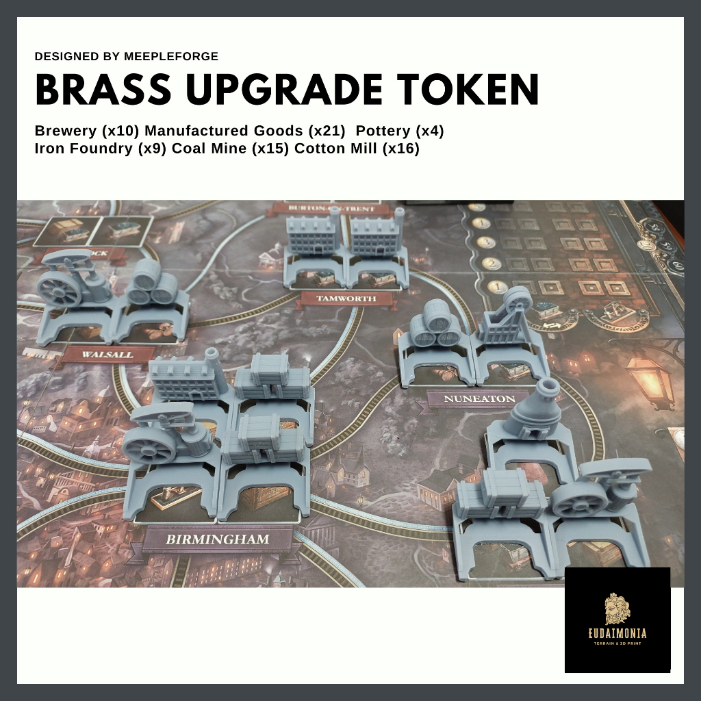 Brass Birmingham upgrade token Board Game Upgrade Shopee Thailand