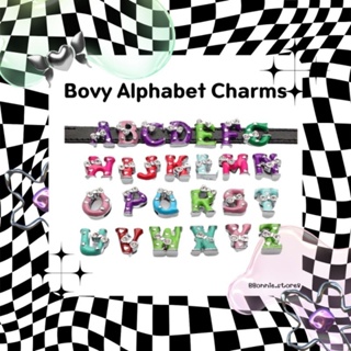 จี้ตัวอักษร รูแบน รุ่นBovy alphabet ชาร์มตัวอักษร