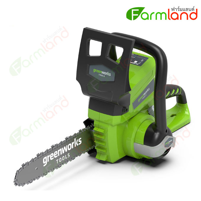 greenworks-เลื่อยโซ่ไร้สาย-24v-บาร์-10-นิ้ว-เฉพาะตัวเครื่อง-รับประกัน-6-เดือน