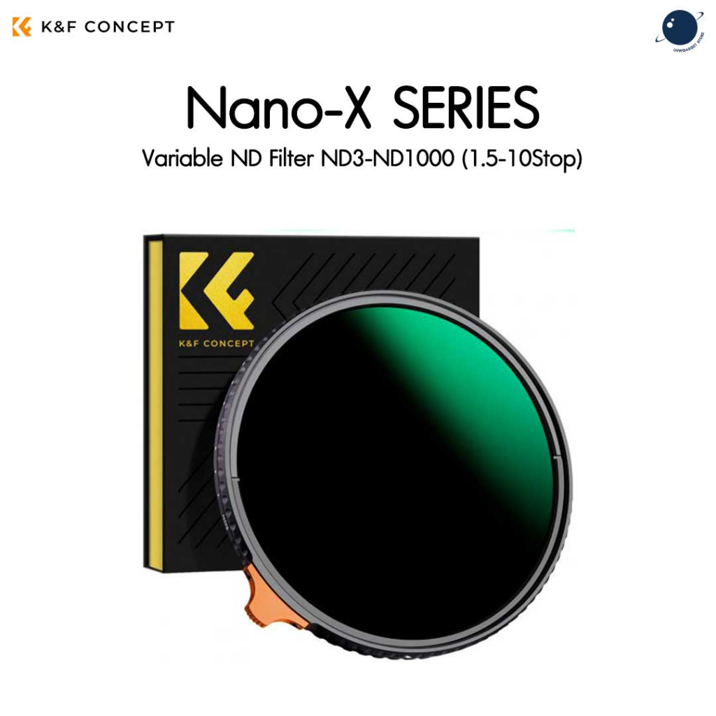 K&F NanoX 4982mm Variable ND Filter ND3ND1000 (1.510 Stop) Shopee Thailand