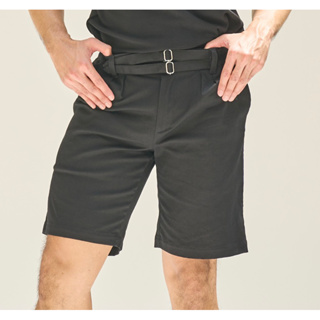 NEW IN - BACKTOBAZIX - LINEN BELGIUM SHORTS กางเกงขาสั้นผ้าลินินเบลเยี่ยม ดีเทลเข็มขัด