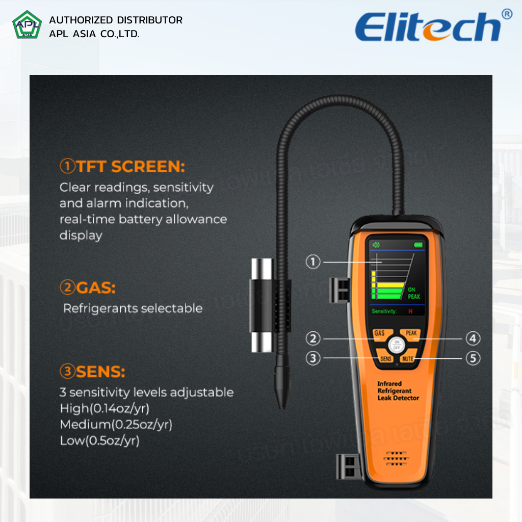 elitech-รุ่น-ild-300-เครื่องเช็ครั่วสารทำความเย็น-เครื่องตรวจจับการรั่วไหลสารทำความเย็น